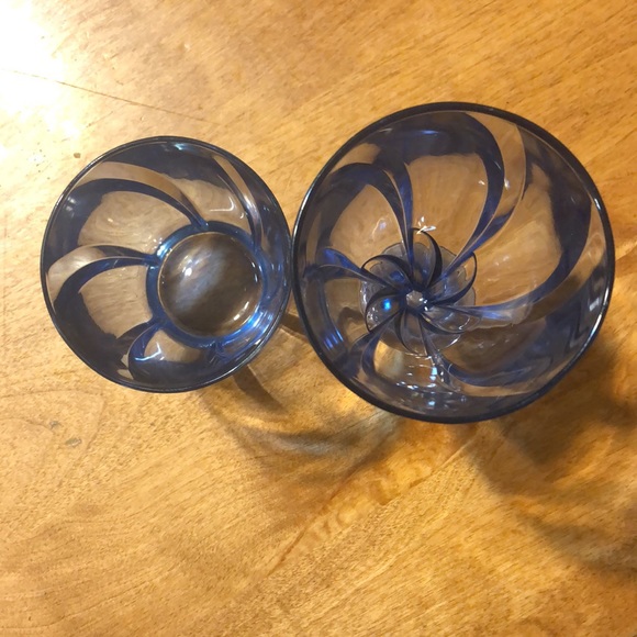 Collectible Light Blue Water Goblet and tumbler Set of (2) - Picture 2 of 4